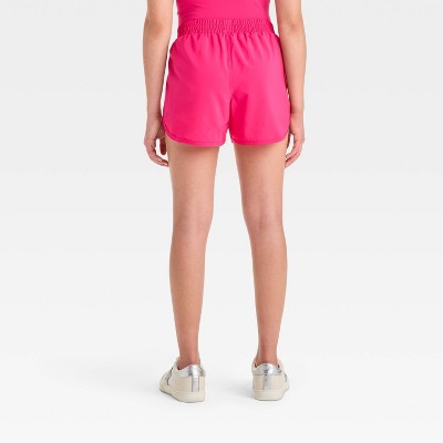 Girls' Run Shorts - All In Motion Berry Pink L
