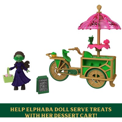 Universal Pictures' Wicked Emerald City Dessert Cart Toy with Cart, Small Doll & 7 Accessories
