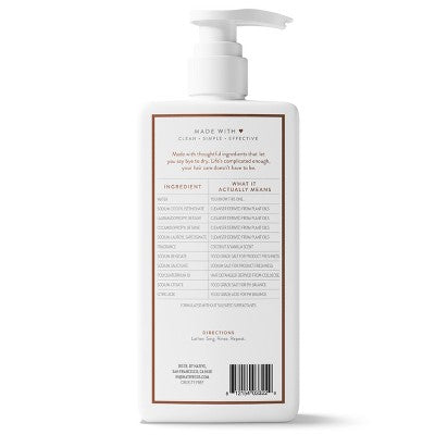 Native Coconut & Vanilla Moisturizing Shampoo for Men & Women - 16.5 fl oz