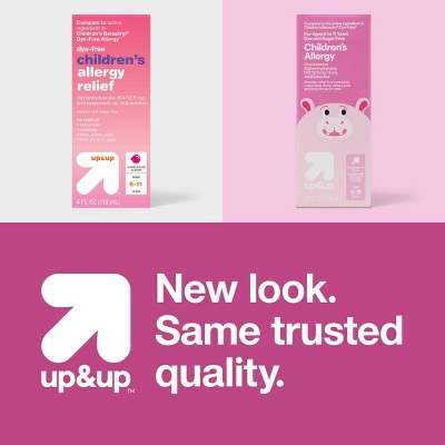 Children's Diphenhydramine Allergy Relief Liquid - Bubblegum - 4 fl oz - up&up