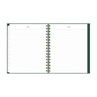 BlueSky 2025 Green Earth Sustainability Weekly/Monthly Planner 9.25"x7.87" Wirebound Deep Green