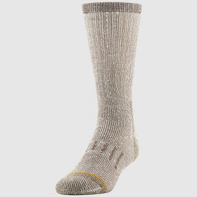 GOLDTOE Signature Collection Men's Cotton Hiker Socks - Cream 6-12.5