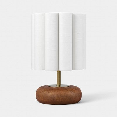 Mini Faux Wood Lamp Medium Brown - Room Essentials