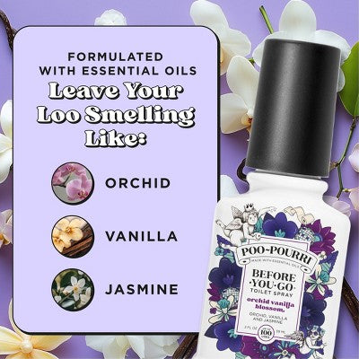 Poo-Pourri Orchid Vanilla Blossom Toilet Spray 2 fl oz