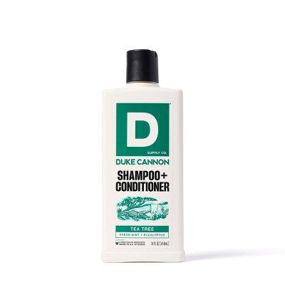 Duke Cannon Supply Co. 2-in-1 Shampoo and Conditioner - Tea Tree - 14oz