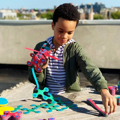 Clixo Creator Pack: Magnetic Building Sets for Creative Thinking & Fine Motor Skills, Includes Instruction Guide, 42 Pieces