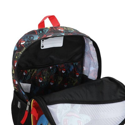 AS IS-MISSING WATER BOTTLE-Pokemon Kids' 16" Backpack 5pc Set - Black