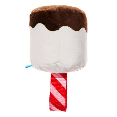 BARK Howly Jowly Holidays Marshmallow Stocking Stuffer Food Shaped Plush Dog Toy