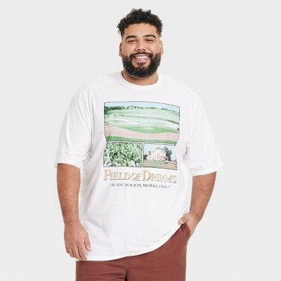 Men's Short Sleeve Graphic T-Shirt - Goodfellow & Co White 3XLT