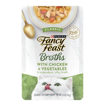 Purina Fancy Feast Lickable Broths Classic Wet Cat Food with Chicken Flavor - 1.4oz
