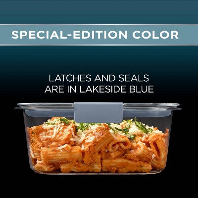 Rubbermaid Brilliance 12pc Food Storage Container Set Blue