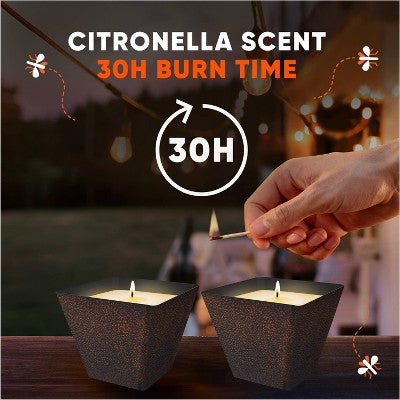 OFF! Citronella Outdoor Bug Deterrent Mosquito Candle - 2 ct/8oz each