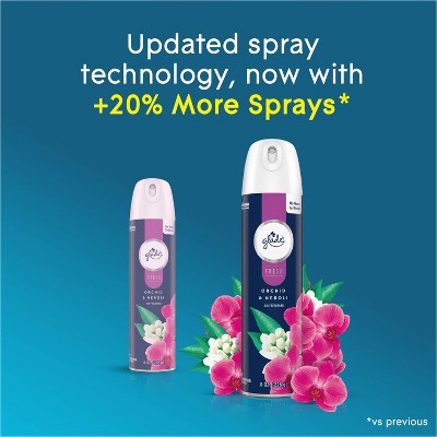 Glade Fresh Aerosol Room Air Freshener - Orchid & Neroli - 8oz