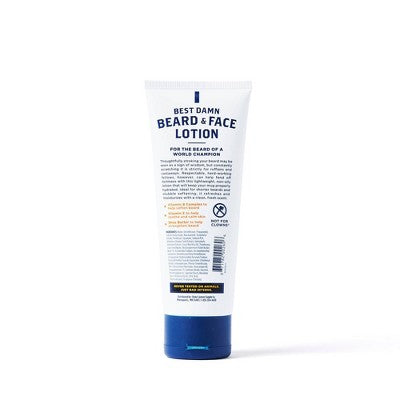 Duke Cannon Supply Co. Best Beard & Face Lotion - 3 fl oz: Moisturizing, Contains Vitamin E, Paraben-Free, Citrus Scent