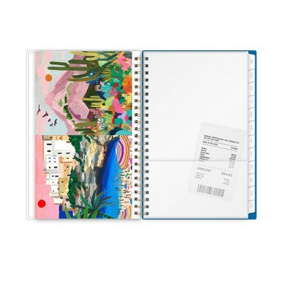 Rhi James for Blue Sky Weekly/Monthly Planner 15 Month Wirebound 5"x8" Clear Multi Cover - Atrani Lemons
