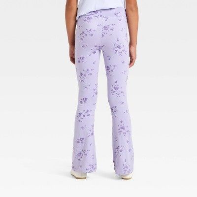 Girls' Flare Leggings - Cat & Jack Lavender S