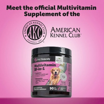 Pet Honesty Multivitamin 10-in-1 Chicken Flavor Supplement for Dog - 60ct