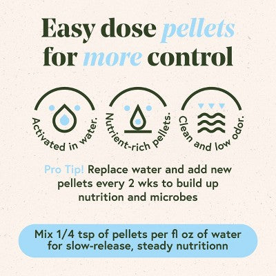 WE THE WILD Hydro Pellet Organic Plant Food For Propagation & Watergrown Houseplants