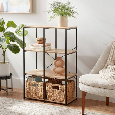 11" 6 Cube Storage Shelves - Brightroom: Modular Decorative Storage Furniture, Anti-Tip, Open Shelves (LOCAL PICKUP ONLY)
