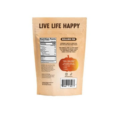 Rolling Pin Candy Fall Harvest Freeze Dried Mello Creme Pumpkins - 6oz