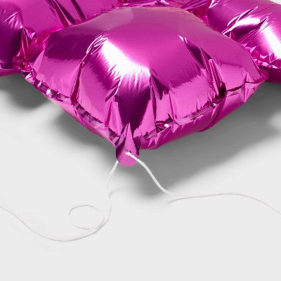 2ct Airfilled Foil Balloon Wall Backdrop Pink - Spritz