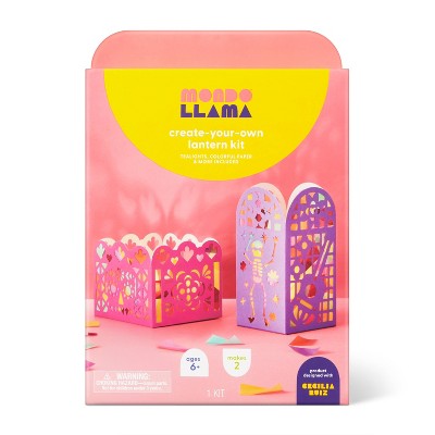 2ct Dia de Muertos Craft Lantern Kit - Mondo Llama