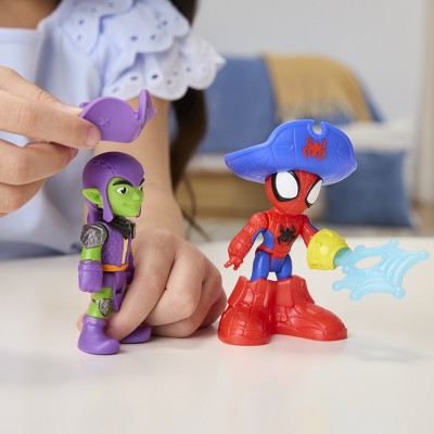 Marvel Spidey and his Amazing Friends Water-Webs Webs Ahoy Bubble Pirate Ship Toy, Christmas Gifts for Kids
