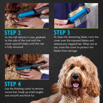 Furminator 2-in-1 Detangling Doodle Grooming Brush