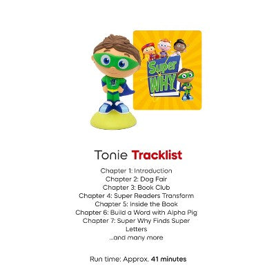 tonies Super Why Tonie Figurine *ADD 3 TO YOUR CART & 1 IS FREE!*