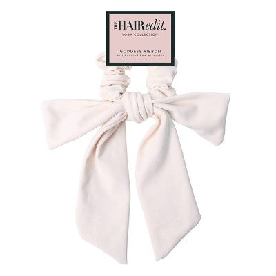 The Hair Edit Goddess Ribbon Bow Scrunchie