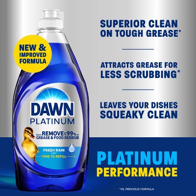 Dawn Wild Jasmine Platinum Liquid Dish Soaps - 30 fl oz: Multi-Surface Cleaner, Removes Grease