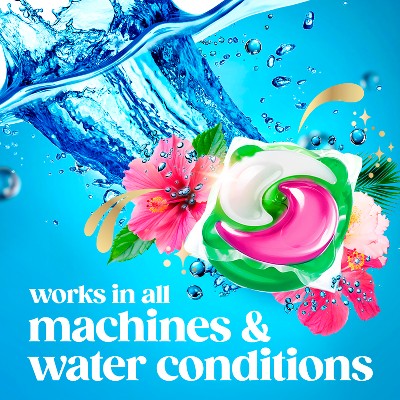 Gain Hibiscus Hula Super Flings Plus Laundry Detergents - 32ct: Concentrated, Deep Cleaning, High Efficiency, Child-Resistant Packaging