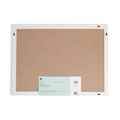 U Brands 17"x23" Thin Decor Linen Bulletin White (LOCAL PICKUP ONLY)