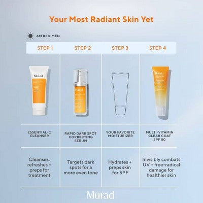 Murad Multi-Vitamin Clear Coat - SPF 50 - 1.7fl oz - Ulta Beauty: Paraben-Free, Sulfate-Free, Alcohol-Free, For Face, Chest, Neck