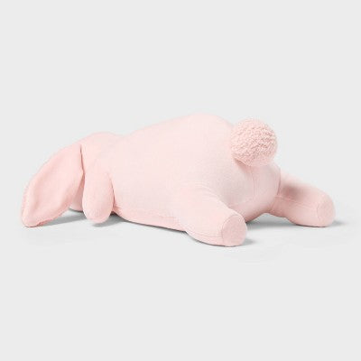 Bunny Weighted Plush Kids' Throw Pillow Pink - Pillowfort