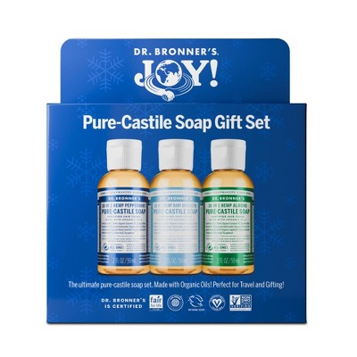 Dr. Bronner's Trio Gift Set - Peppermint Almond - Unscented - 2oz