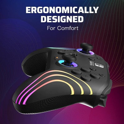 PDP Afterglow Wave Wireless Controller with Motion for Nintendo Switch - Black