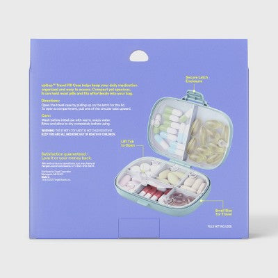 Purse/Travel Multiple Compartments Pill Case - up&up