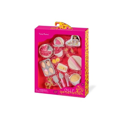 Our Generation Tasty Pastry Dessert Play Food Baking Accessory Set for 18'' Dolls