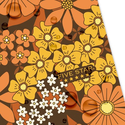 Five Star 80ct College Ruled Notebook Retro Florals