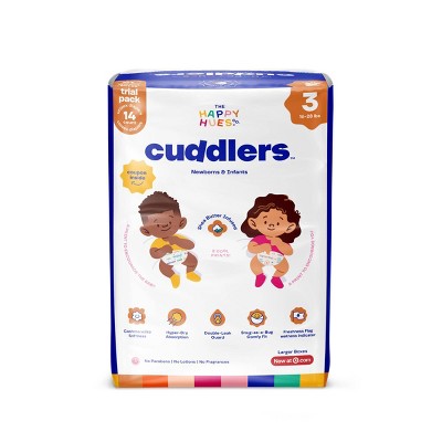 Happy Hues Cuddlers Disposable Diapers Trial Pack - 14ct - Size 3