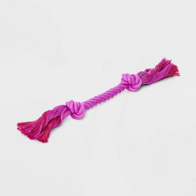 10" Mini Rope Dog Toy - Boots & Barkley Purple