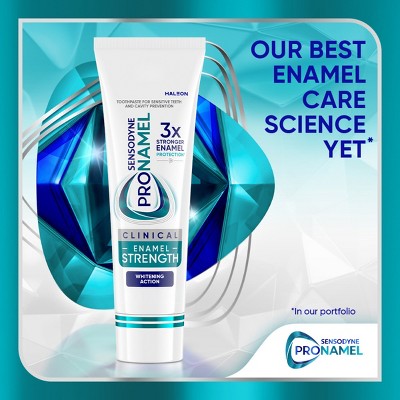 Sensodyne Pronamel Fluoride Clinical Enamel Strengthening & Whitening Action Toothpaste - 3.4oz
