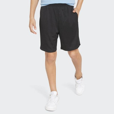 Champion Boys' Signature Mesh Shorts - Black M