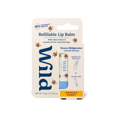 Wild Cosmetics Bee Case Lip Balm Starter Kit - Manuka Honey - 0.15oz
