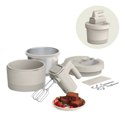 bella 3.5qt Hand and Stand Mixer Oatmilk