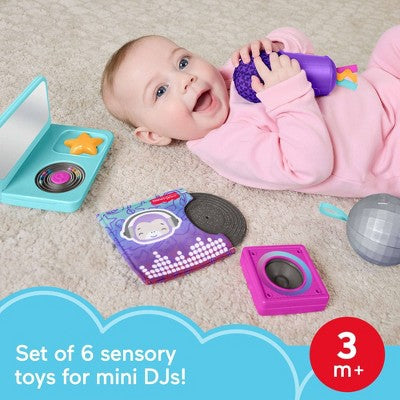Fisher-Price Mini Me Moments DJ Gift Set, Baby Sensory Learning Toys for Play