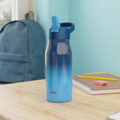 Zak Designs 14 fl oz Double Walled Stainless Steel Tranquility - Dark Blue