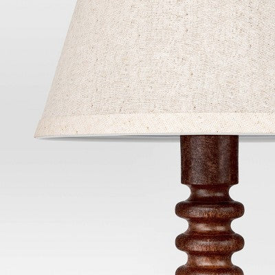 Mid Tone Wood Table Lamp - Threshold