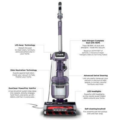 Shark Rotator Pet Lift-Away ADV Upright Vacuum with DuoClean PowerFins HairPro & Odor Neutralizer LA701 (LOCAL PICKUP ONLY)